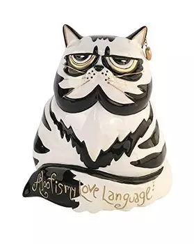 Керамическая статуэтка Blue Sky Clayworks Cat 21204 Aloof is My Love Language высотой 8 дюймов