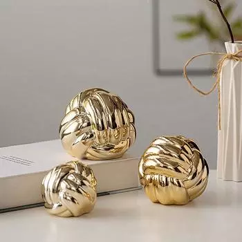 Керамическая статуэтка с клинч-узлом, украшение для дома, аксессуары для гостиной, спальни, офиса, журнальный столик, декор, эстетика домашнего искусства