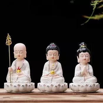Керамическая статуя Будды Домашние подношения гуаньинь бодхисаттва Будда Шакьямуни Статуя Будды короля Тибета
