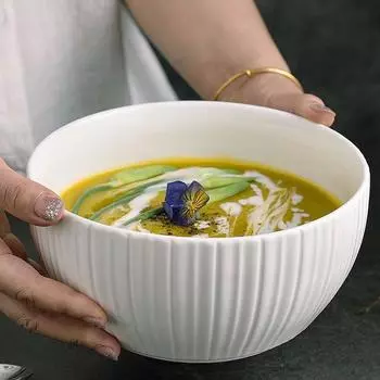 Керамическая суповая миска, бытовая роскошь, высокая стоимость, большая миска для вареной рыбы, изысканная высококачественная столовая посуда