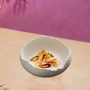 Керамическая тарелка для десерта, закуски, сервировка для домашней кухни белый