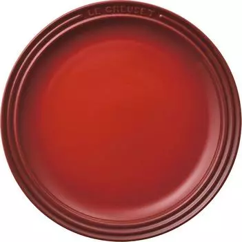 Керамическая тарелка Le Creuset, круглая тарелка 19 см, вишнево-красная, жаропрочная, морозостойкая, совместимая с микроволновой печью, духовка, жаропрочная японская тарелка