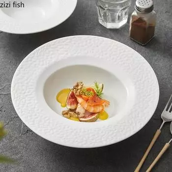 Керамическая тарелка в виде соломенной шляпы Обеденная тарелка Фруктовые тарелки Салатница Суповые тарелки Десертная миска Миски для лапши Поднос для закусок Sting Disc