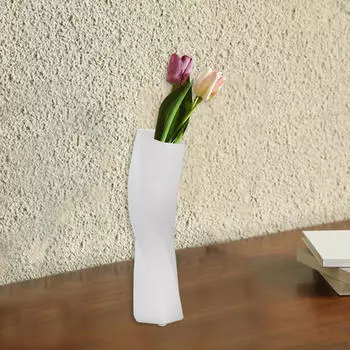 Керамическая ваза для цветов Креативная композиция из горшков для праздничного настольного дома белый