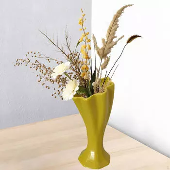 Керамическая ваза для цветов, настольное украшение, современный центральный элемент стола, композиция для входа и телевизора
