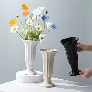 Керамическая ваза Гидропонная ваза Цветочная композиция Домашний декор Настольные украшения Украшение сада No.1