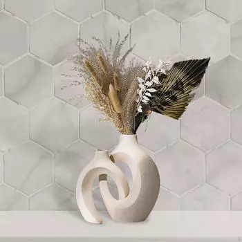 Керамическая ваза Эстетическая Цветочная Стильная, Современная, Бохо, Минимализм Скандинавская Декоративная для Вечеринки чёрный