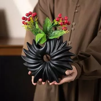 Керамическая ваза, креативная цветочная композиция с анемоном, европейское украшение SHEIN TEMU Gouden, аксессуары Huis, домашний декор Jarrones