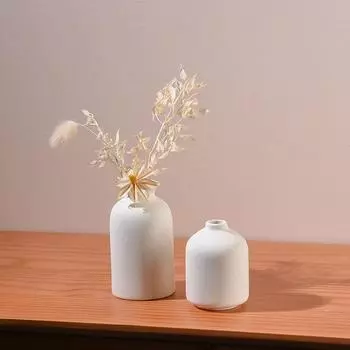 Керамическая ваза Настольная цветочная композиция Цветочное устройство Ins Style Сушеные цветы Цветочная композиция Цветочное устройство Украшение обеденного стола