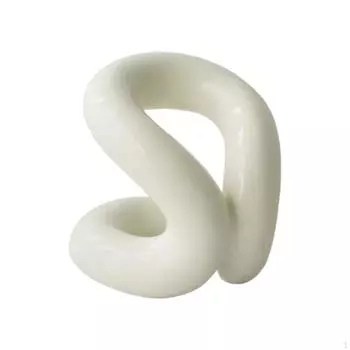 Керамическая ваза с бантом, многофункциональная стойка, современный держатель для кистей для макияжа, цветочная композиция, белый