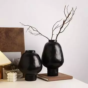 Керамическая ваза с узором «молоток», креативные фарфоровые цветочные горшки, украшение стола, цветочная композиция, цветочные вазы, эстетический декор комнаты