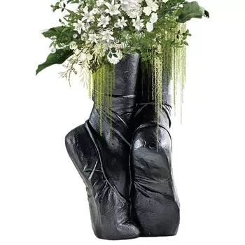 Керамическая ваза, современный декоративный кувшин Flores, настольное украшение, цветочная композиция, поделки, керамика, центральные украшения для стола для жизни чёрный