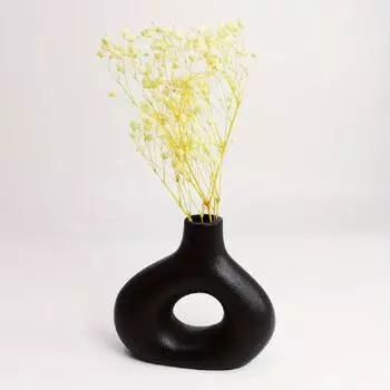 Керамическая ваза в стиле бохо, креативная ваза для пончиков, контейнер для цветочной композиции, ваза для украшения дома белый