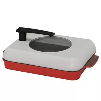 Керамическая жаровня Iris Ohyama Healthy Roaster, красная CHR-2721