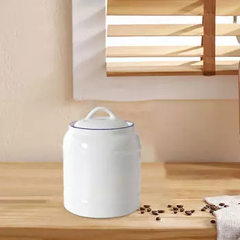 Керамические банки, кухонные канистры, 800-1000 мл, контейнер для хранения лакомств для домашних животных, фарфоровая канистра для чая Small
