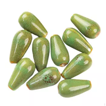 Керамические Бусины Капли Воды Ювелирные Изделия Ожерелье Изготовление Ремесел Женский Декор Орнамент Аксессуар - Зеленый