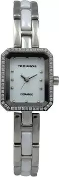 Керамические часы с тремя стрелками T9831TW Silver [Technos]