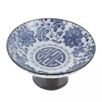 Керамические фужеры Бытовая фруктовница Держатель для хранения Салатница Украшения для дома Поднос для еды Керамика для вечеринок Чай Торт чёрный