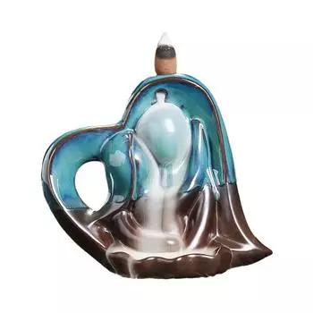 Керамические изделия ручной работы в форме сердца для влюбленных, украшения для дома, курильница с обратным потоком, домашний декор, креативные подарки на День святого Валентина