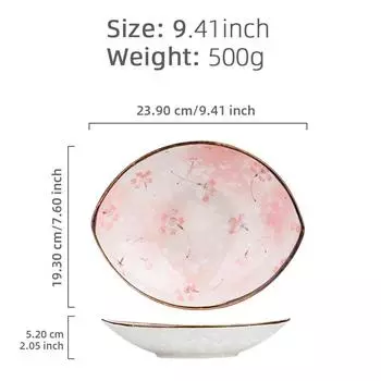 Керамические обеденные тарелки японская кухня бытовая десертная тарелка конфетница салатница фруктовница микроволновая печь кухонная посуда