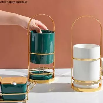 Керамические палочки для еды из железа, арт-объектов, домашние кухонные принадлежности, емкость для хранения посуды, подставка для слива, ящик для хранения столовых приборов, кухонный органайзер белый