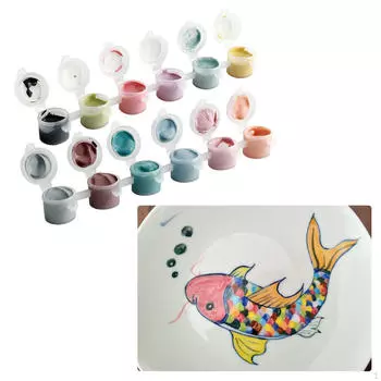 Керамические пигменты Подглазурный набор цветных пигментов Окрашенные материалы для средней температуры Style A