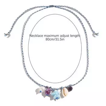 Керамические подвески в виде рыбок с дофамином, ожерелья из плетеного цветного шнура, керамические подвески, ювелирные аксессуары