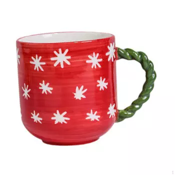 Керамические рождественские столовые приборы для праздничных трапез Red Plate 21.5cm