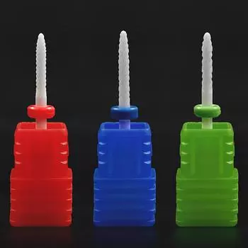 Керамические сверла для ногтей KADS, электрическая маникюрная дрель и аксессуары, фрезы для машин, электрическая пилочка для ногтей