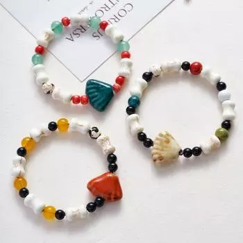 Керамические украшения Браслет из ракушек Браслет с одной петлей Женский браслет