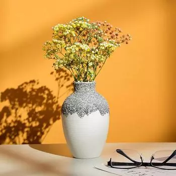 Керамические вазы Предметы интерьера Ремесла Фарфоровая ваза Украшение Аксессуары для дома Современный минималистский
