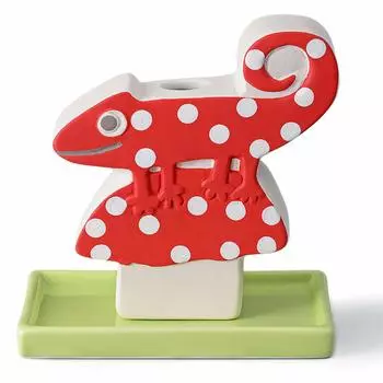 Керамический эко-увлажнитель воздуха Настольный керамический испарительный 11 x 3 x 11 см Chameleon 278461 Leo Lionni Прибл.