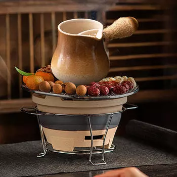 Керамический чайник для заваривания чая, подогреватель для листового чая, молочник для кофе Small White