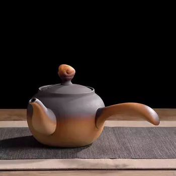 Керамический чайник для заварки чая 750 мл, чайник для влюбленных, подарок для дома, на открытом воздухе side handle