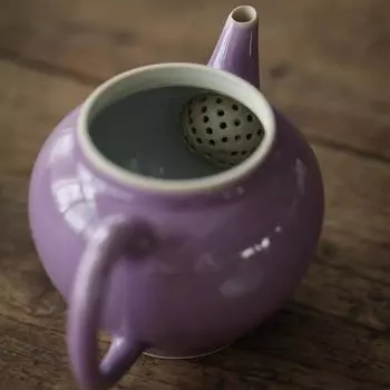 Керамический чайник ручной работы, расписанный вручную на тонкой шине, антикварный чайный сервиз в стиле кунг-фу, заварочный чайник с защитой от ожогов, грушевидный чайник