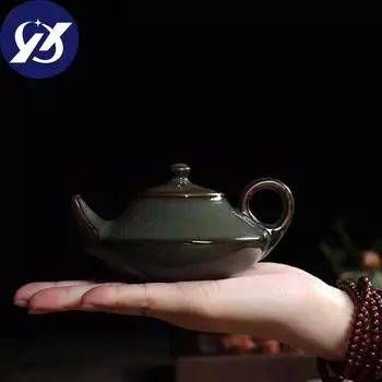 Керамический чайник с кракле-глазурью Longquan Celadon C na, фарфоровый чайник Yixing, чайный сервиз 135 мл