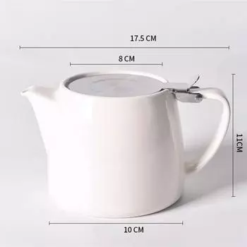 Керамический чайник с крышкой и фильтром, термостойкий фильтр большой емкости, чайник, кувшин для холодной воды, чайник 550 мл