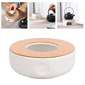 Керамический чайник с подогревом, чайник с подогревом свечей, нагревательное основание Style 1