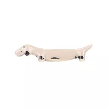 Керамический Дачхунд Элегантный Милый Подставка для Посуды Подставка для Посуды Подставка для Палочек для Еды Держатель для Палочек для Еды grey