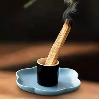 Керамический держатель для благовоний, контейнер для свечей, сделай сам, креативный поднос для горелки с шалфеем, палочка синий