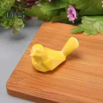 Керамический держатель для палочек для еды в форме птицы, высокая термостойкость, держатель для ручек ручной работы, небольшой орнамент, бонсай, горшечные растения, кухонный декор