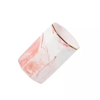 Керамический держатель для ручек на домашний стол, чашка для хранения ручек, держите свой стильный керамический держатель для ручек, держатель для ручек с узором розовый