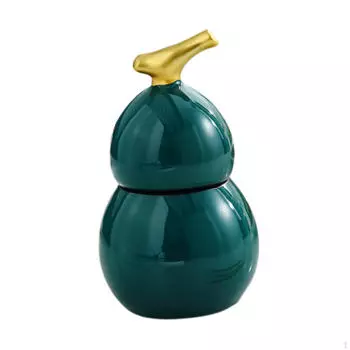 Керамический диспенсер и органайзер для зубочисток для домашнего офиса зелёный