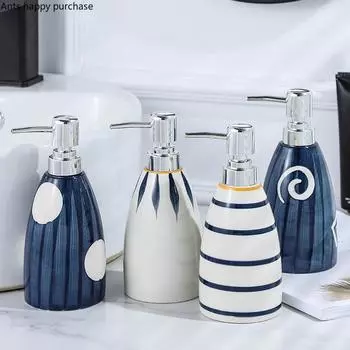 Керамический флакон для лосьона Портативные дозаторы мыла Бутылочки для геля для душа Бутылочки для шампуня Бутылочки для мыла Бутылочки для дезинфицирующего средства для рук Аксессуары для ванной комнаты