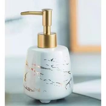 Керамический флакон для жидкого мыла для раковины (300 мл) - Диспенсер для мыла для кухни - Диспенсер для шампуня