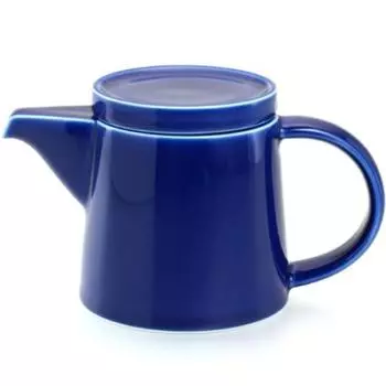 Керамический горшок Hakusan, синий, 400 мл, серия Hasami, изготовлен в Японии, тип M (ок.) 1010,5 см, тип М синий