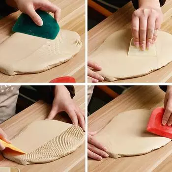 Керамический художественный скребок для резины/пластика, многофункциональная скульптура «сделай сам», керамическая глина, вспомогательные инструменты для обрезки глины, инструменты для формирования скульптуры