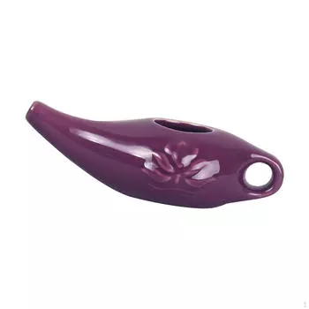 Керамический ирригатор для носа Neti Pot, легко очищается, прочный, очищающий очиститель носа для фиолетовый