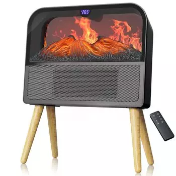 Керамический камин JUUE 3D имитация энергии влагостойкий большой воздух быстрая энергия без прямого 3 уровня воздуха электрический электрический вентилятор подобная отделка