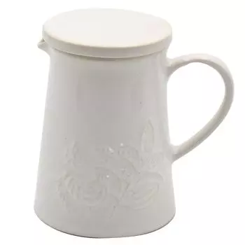 Керамический кофейник My Coffee Time цвета индиго, белый, примерно 08452, размер 8,1, высота 13,2 см